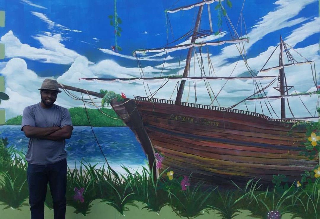 Ship mural for Captain Harris