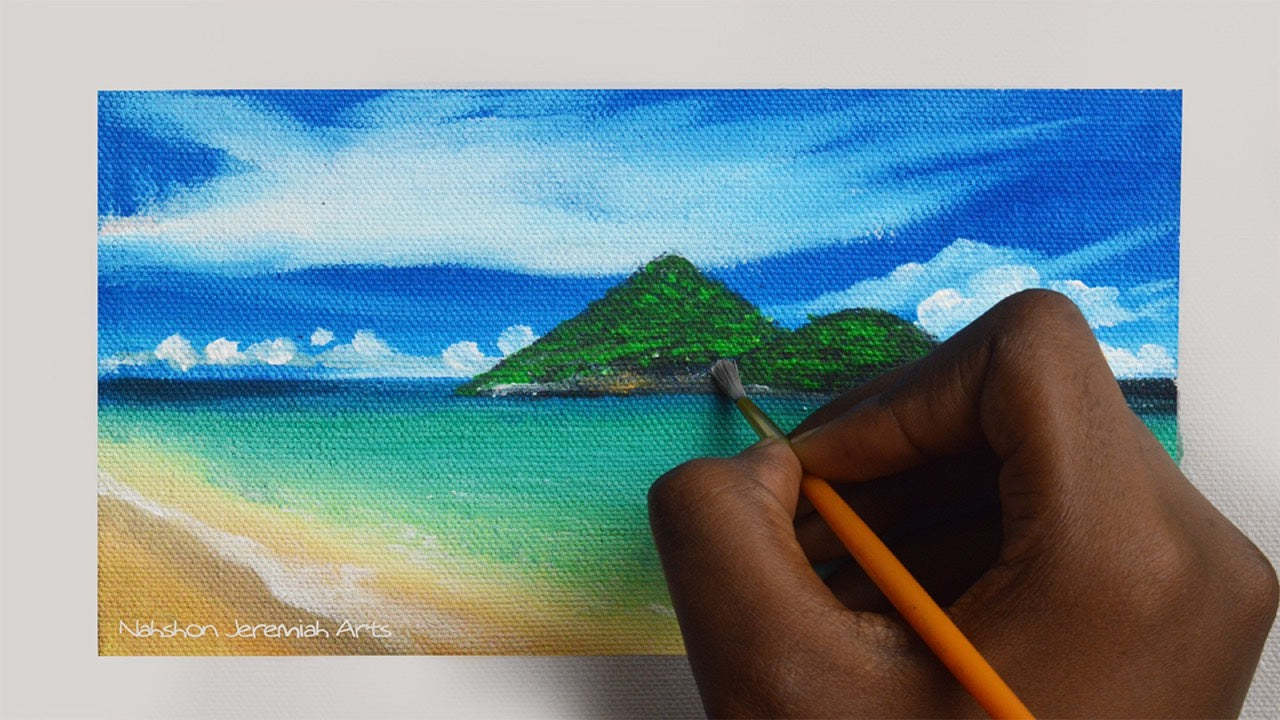Painting of Levera Beach