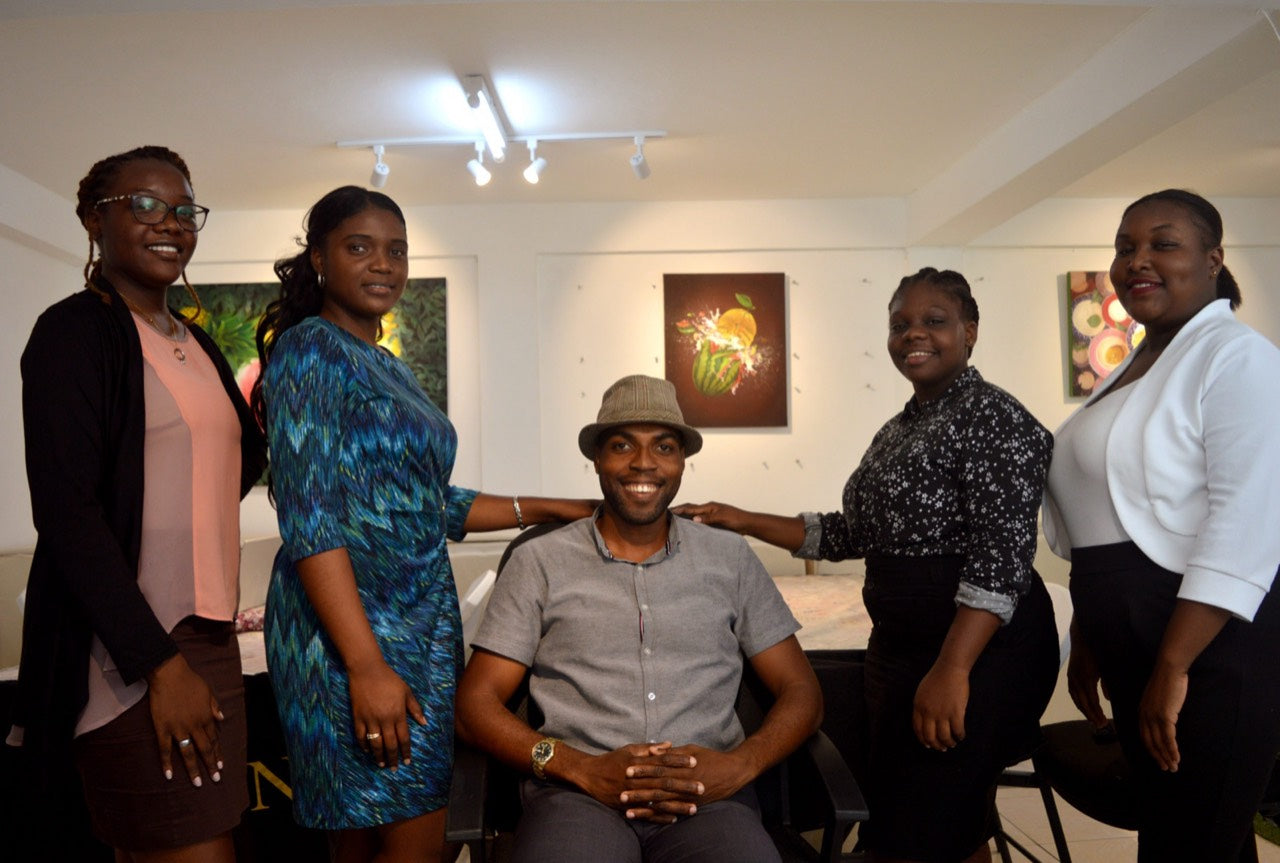 The NJA team together in the studio
